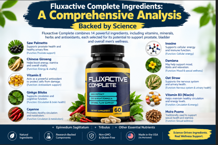 Fluxactive Complete Ingredients: A Comprehensive Analysis Backed by Science