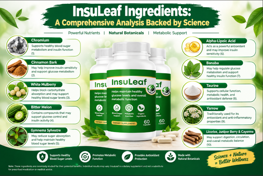 InsuLeaf Ingredients: A Comprehensive Analysis Backed by Science