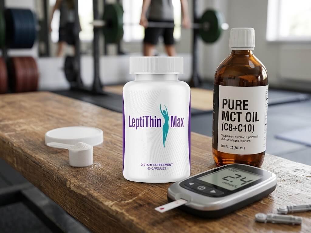 A coach demonstrating how to properly mix ketone salt powder