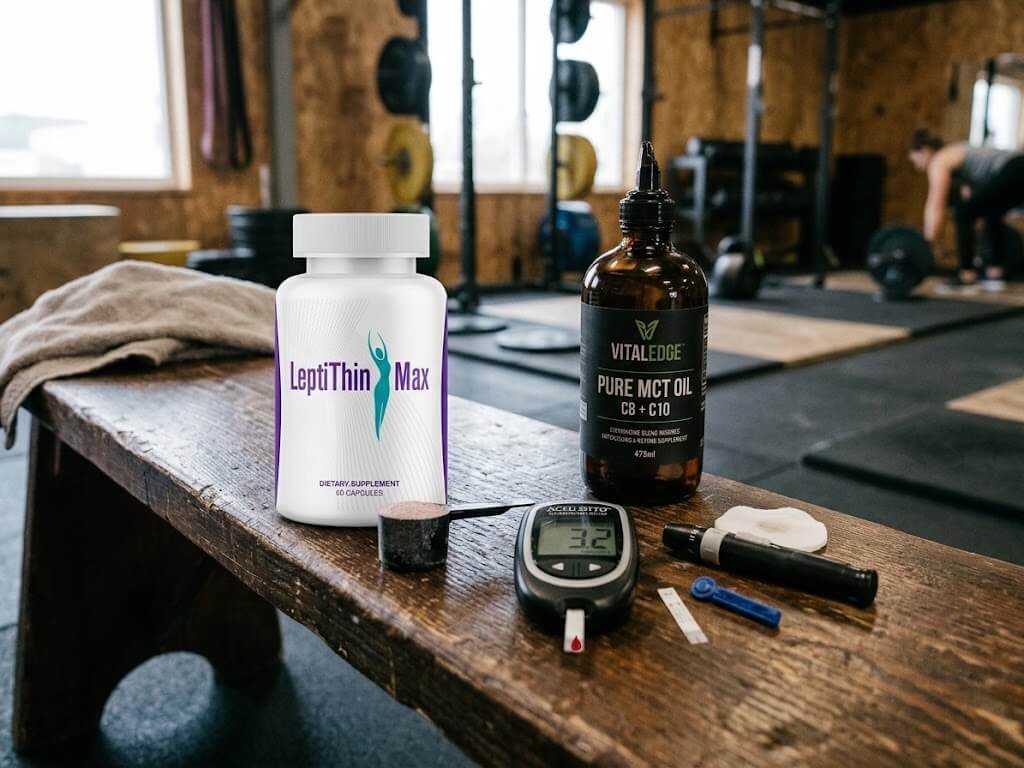 A side-by-side comparison of a ketone salt powder tub, a liquid ketone ester vial, and a bottle