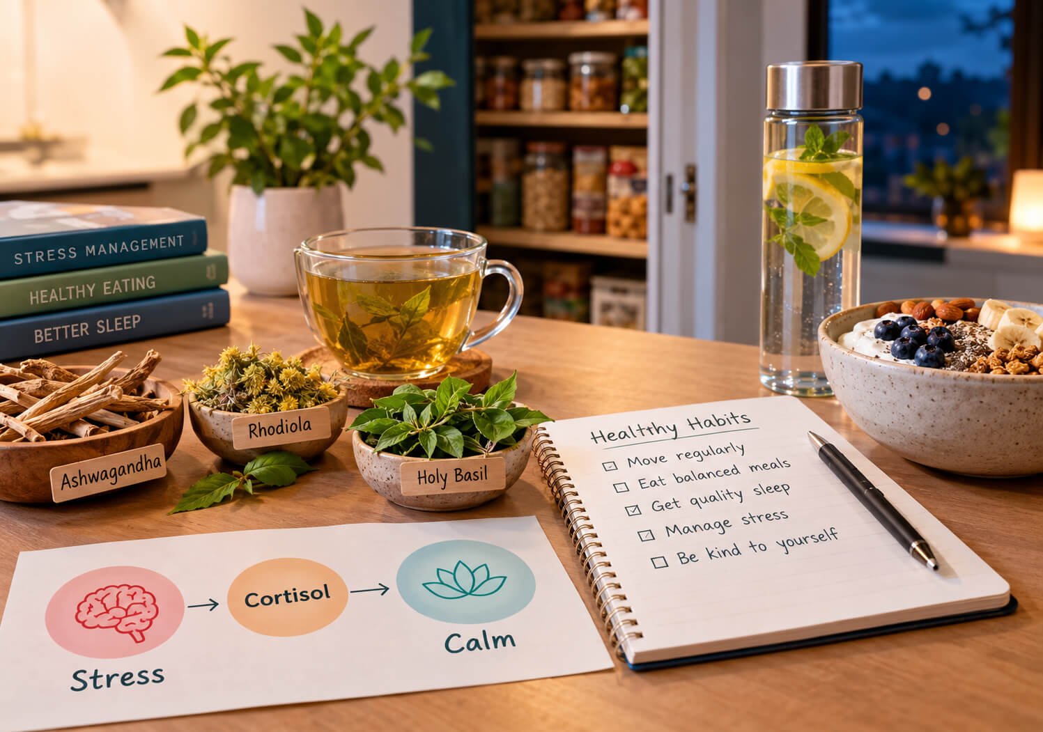 Adaptogens for Stress Eating and Cortisol