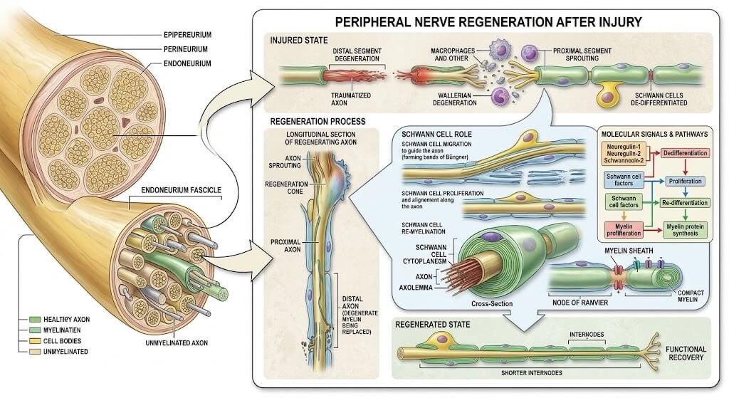  Close-up anatomical diagram showing 