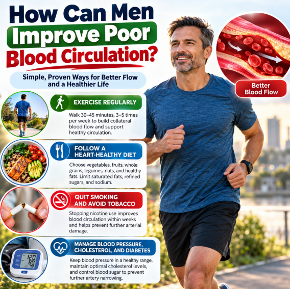 How Can Men Improve Poor Blood Circulation