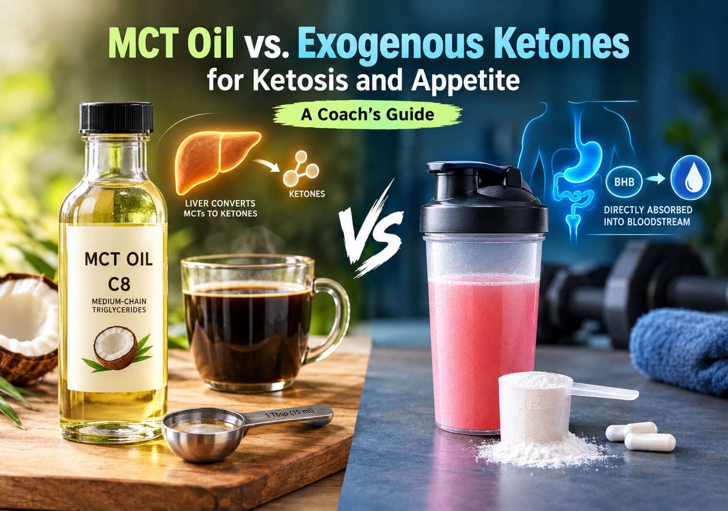 MCT Oil vs. Exogenous Ketones for Ketosis and Appetite