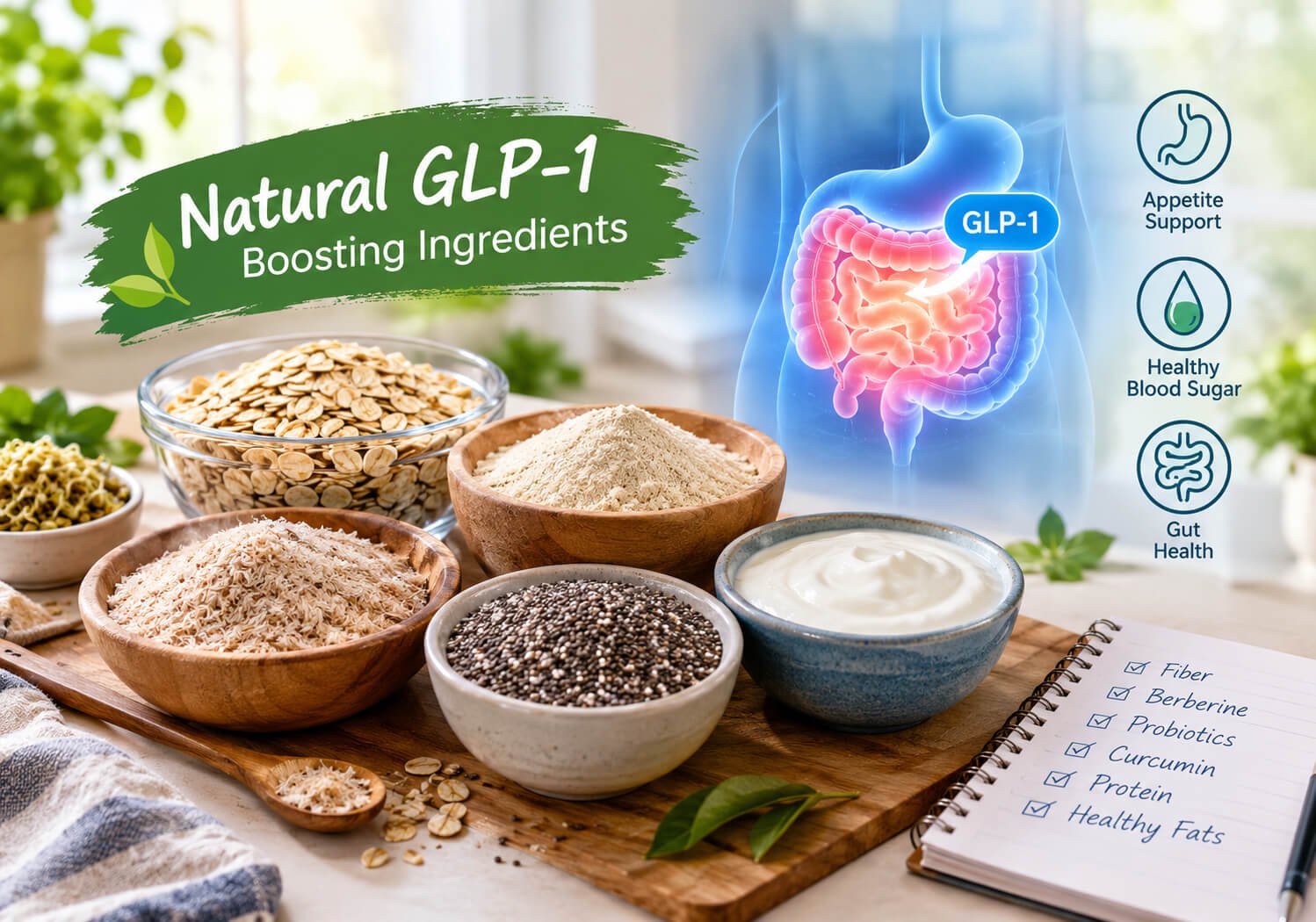 Natural GLP-1 Boosting Ingredients in Dietary