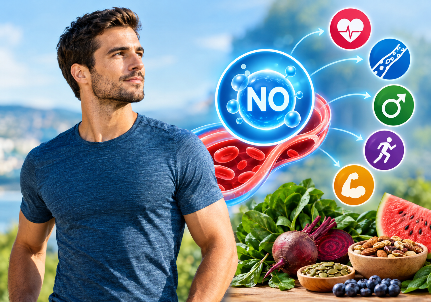 Nitric Oxide Benefits for Men's Health: Blood